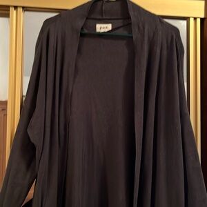 Pact airplane jacket , size small , dark grey , like new .